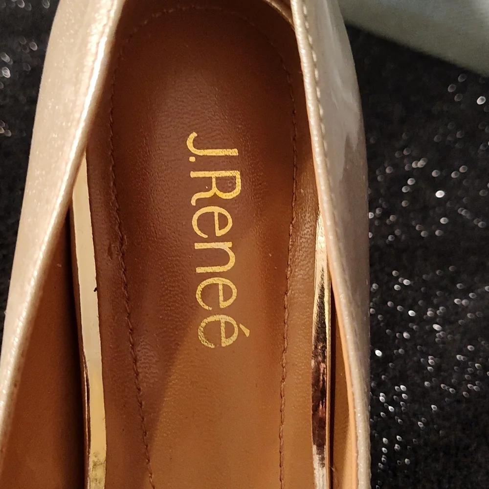 J.Renee Nude Pointed-Toe Pumps